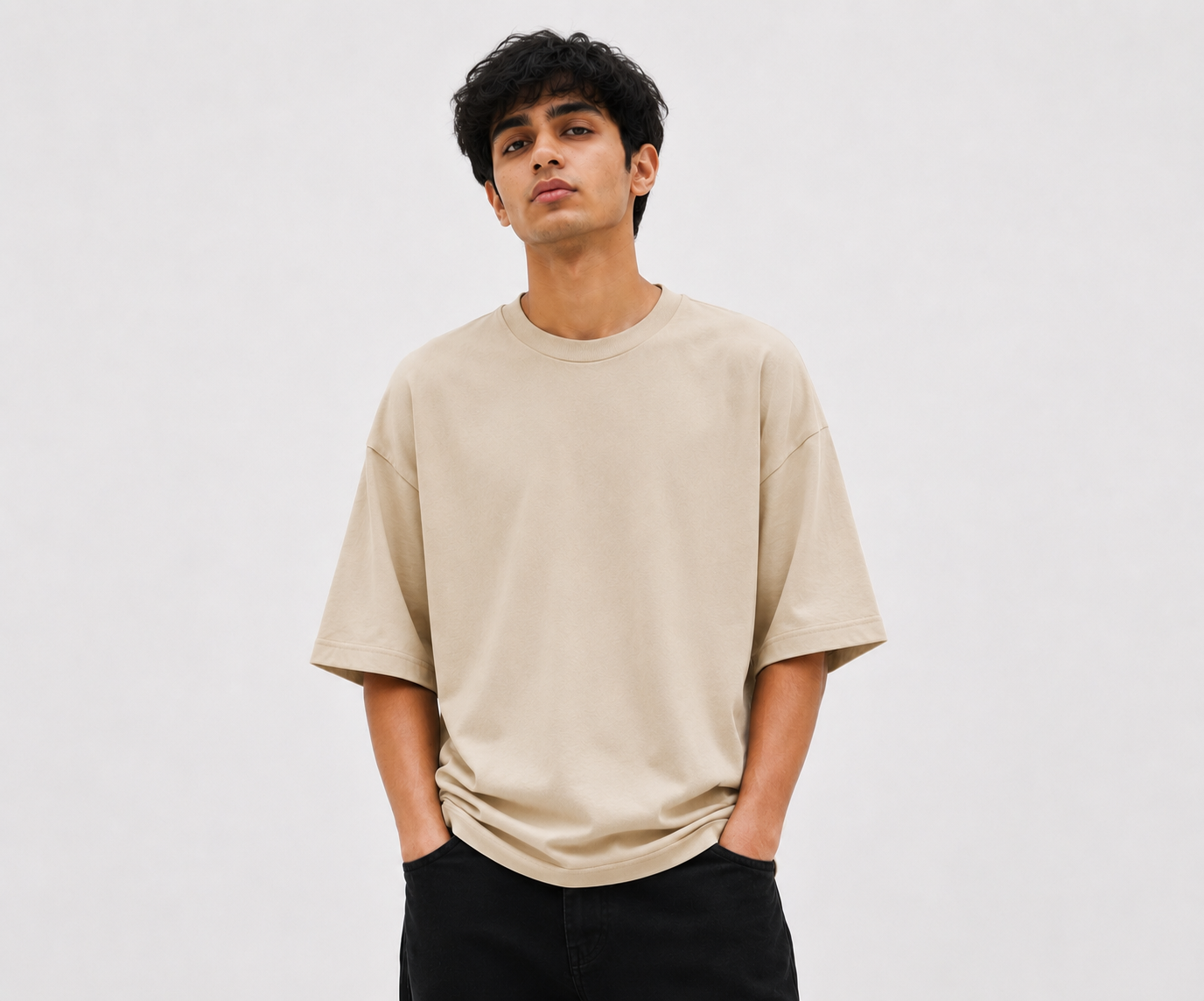 T Shirt lain Beige