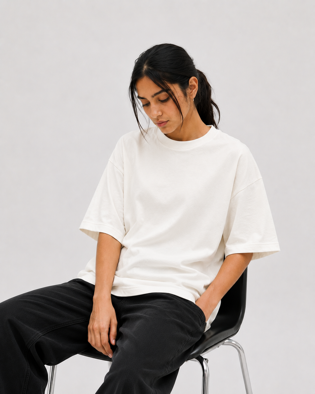 Plain White Oversized T-Shirt | Pakistan